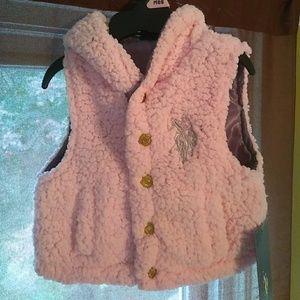 U.S Polo 12 month girls Sherpa vest